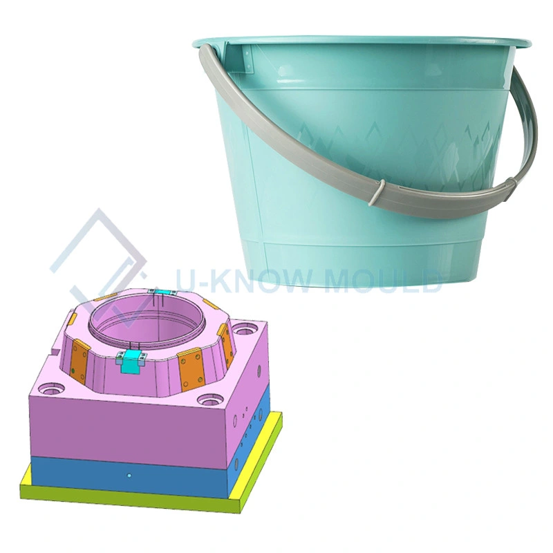 High Quality Plastic Bucket Mould with Handle Plastic Wash Bucket Injection Mould