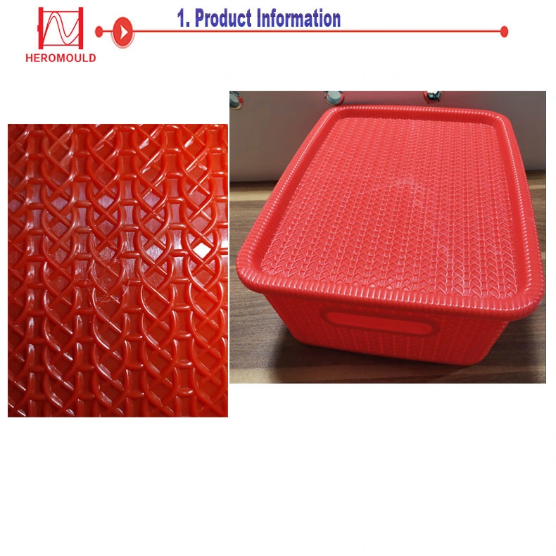 3PC Set Plastic Injection Mould Rattan Storage Box Basekt Mould Heromould